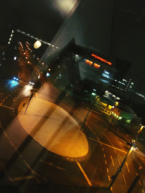 Factory by night